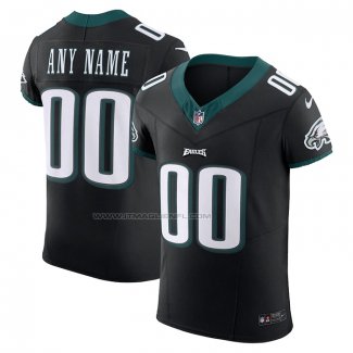 Maglia NFL Elite Philadelphia Eagles Alternato Vapor F.U.S.E. Personalizzate Nero