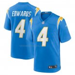 Maglia NFL Game Los Angeles Chargers Gus Edwards Blu