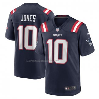 Maglia NFL Game New England Patriots Mac Jones Blu