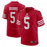 Maglia NFL Game San Francisco 49ers Joshua Dobbs Rosso