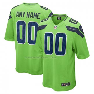 Maglia NFL Game Seattle Seahawks Alternato Personalizzate Verde