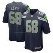 Maglia NFL Game Seattle Seahawks Damien Lewis Blu