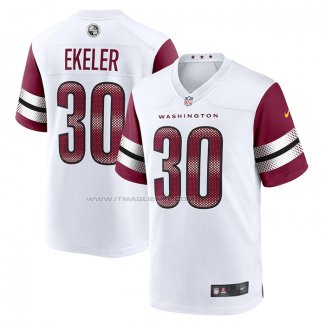 Maglia NFL Game Washington Commanders Austin Ekeler Bianco