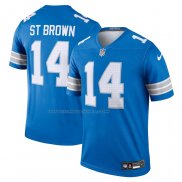 Maglia NFL Legend Detroit Lions Amon-ra St. Brown Blu
