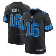 Maglia NFL Game Detroit Lions Jared Goff 2nd Alternato Nero