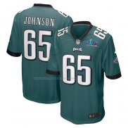 Maglia NFL Game Philadelphia Eagles Lane Johnson Super Bowl Lvii Patch Verde