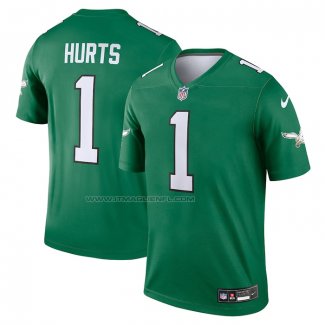 Maglia NFL Legend Philadelphia Eagles Jalen Hurts Alternato Verde