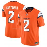 Maglia NFL Limited Denver Broncos Patrick Surtain II Vapor F.U.S.E. Arancione