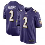 Maglia NFL Game Baltimore Ravens Nate Wiggins 2024 NFL Draft First Round Pick Viola