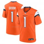 Maglia NFL Game Denver Broncos Number 1 Groom Arancione