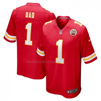 Maglia NFL Game Kansas City Chiefs Number 1 Dad Rosso