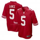 Maglia NFL Game San Francisco 49ers Trey Lance Rosso