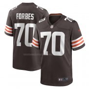 Maglia NFL Game Cleveland Browns Drew Forbes 70 Marrone