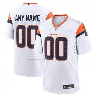 Maglia NFL Game Denver Broncos Personalizzate Bianco