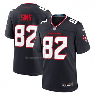 Maglia NFL Game Houston Texans Steven Sims Blu2