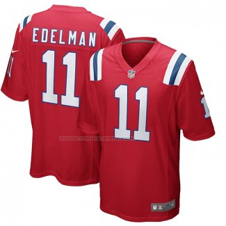 Maglia NFL Game New England Patriots Julian Edelman Alternato Rosso