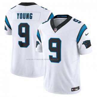 Maglia NFL Limited Carolina Panthers Bryce Young Vapor F.U.S.E. Bianco