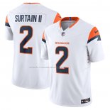 Maglia NFL Limited Denver Broncos Patrick Surtain II Vapor F.U.S.E. Bianco