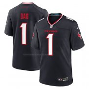 Maglia NFL Game Houston Texans Number 1 Dad Blu2