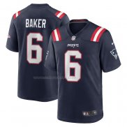 Maglia NFL Game New England Patriots Javon Baker Blu