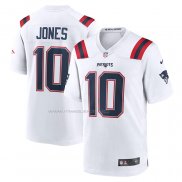 Maglia NFL Game New England Patriots Mac Jones Bianco