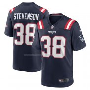 Maglia NFL Game New England Patriots Rhamondre Stevenson Blu