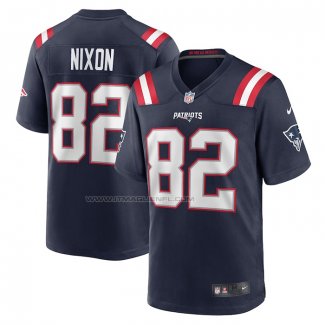 Maglia NFL Game New England Patriots Tre Nixonblu