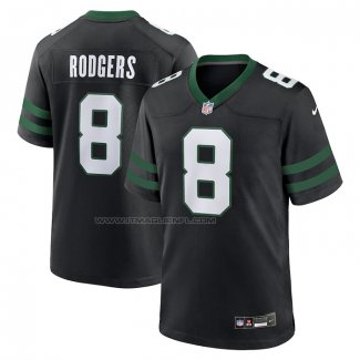 Maglia NFL Game New York Jets Aaron Rodgers Alternato Nero