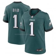 Maglia NFL Game Philadelphia Eagles Number 1 Dad Verde2