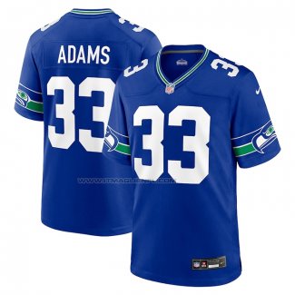 Maglia NFL Game Seattle Seahawks Jamal Adams Throwback Blu