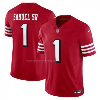 Maglia NFL Limited San Francisco 49ers Deebo Samuel Sr Alternato Vapor F.U.S.E. Rosso