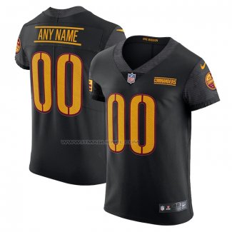 Maglia NFL Elite Washington Commanders Vapor Untouchable Personalizzate Alternato Nero