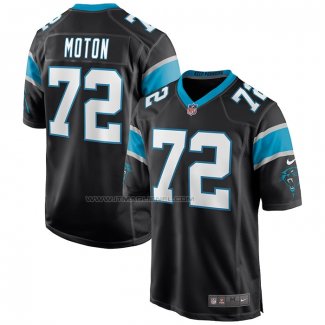 Maglia NFL Game Carolina Panthers Taylor Moton Nero