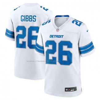 Maglia NFL Game Detroit Lions Jahmyr Gibbs Bianco