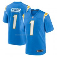 Maglia NFL Game Los Angeles Chargers Number 1 Groom Blu