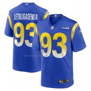 Maglia NFL Game Los Angeles Rams Tuli Letuligasenoa Blu