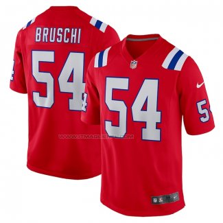 Maglia NFL Game New England Patriots Tedy Bruschi Retired Alternato Rosso