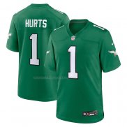 Maglia NFL Game Philadelphia Eagles Jalen Hurts Alternato Verde