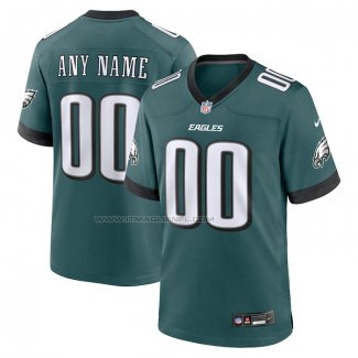 Maglia NFL Game Philadelphia Eagles Personalizzate Verde