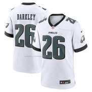 Maglia NFL Game Philadelphia Eagles Saquon Barkley Bianco