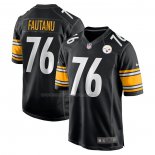 Maglia NFL Game Pittsburgh Steelers Troy Fautanu 2024 NFL Draft First Round Pick Nero