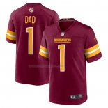 Maglia NFL Game Washington Commanders Number 1 Dad Rosso