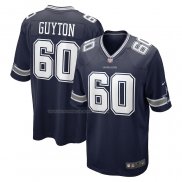 Maglia NFL Game Dallas Cowboys Tyler Guyton 2024 NFL Draft First Round Pick Blu