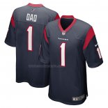 Maglia NFL Game Houston Texans Number 1 Dad Blu