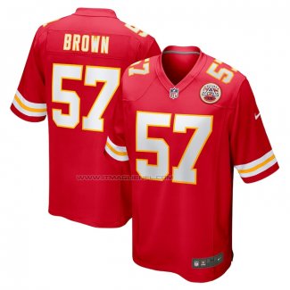 Maglia NFL Game Kansas City Chiefs Orlando Brown Rosso