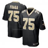 Maglia NFL Game New Orleans Saints Taliese Fuaga 2024 NFL Draft First Round Pick Nero