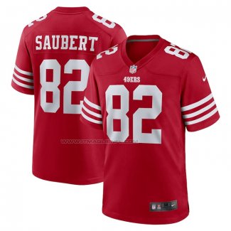 Maglia NFL Game San Francisco 49ers Eric Saubert Rosso