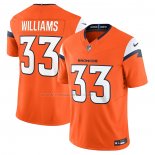 Maglia NFL Limited Denver Broncos Javonte Williams Vapor F.U.S.E. Arancione