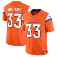 Maglia NFL Limited Denver Broncos Javonte Williams Vapor F.U.S.E. Arancione