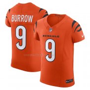 Maglia NFL Elite Cincinnati Bengals Joe Burrow Vapor F.U.S.E. Arancione